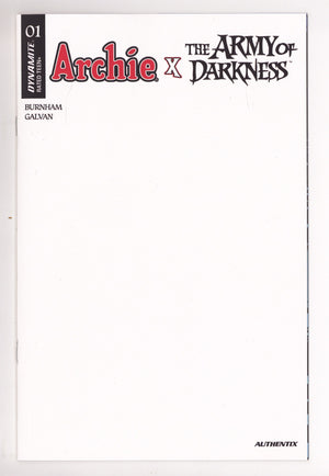 Archie X Army Of Darkness 1 Blank Variant (2026)