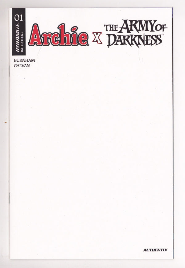 Archie X Army Of Darkness 1 Blank Variant (2026)