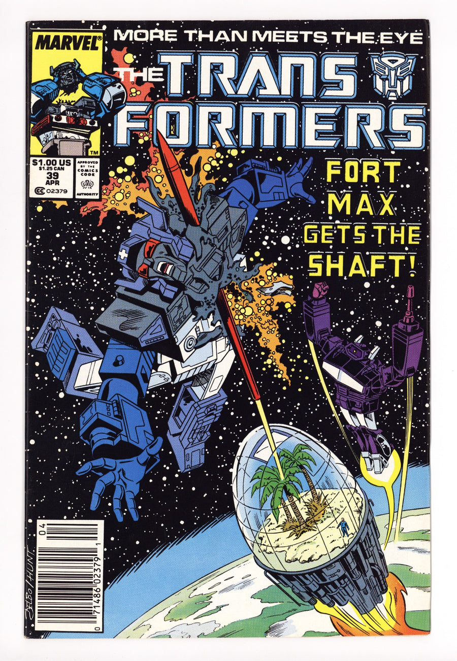 The Transformers 39 Mid Grade (1988) Newsstand 