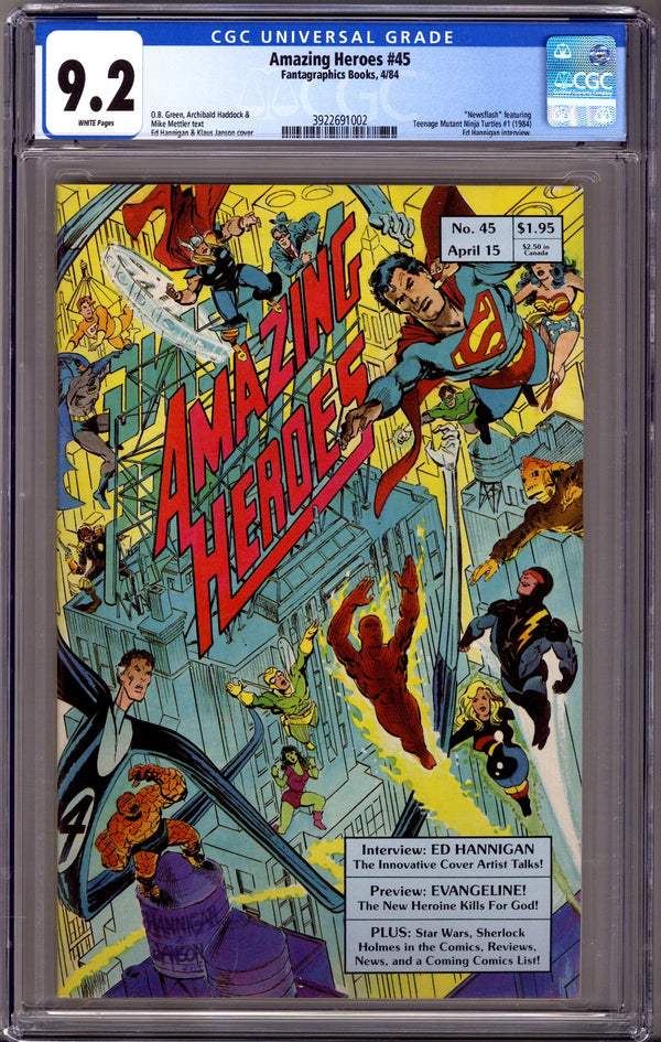 Amazing Heroes 45 CGC 9.2 (NM-) (1984)