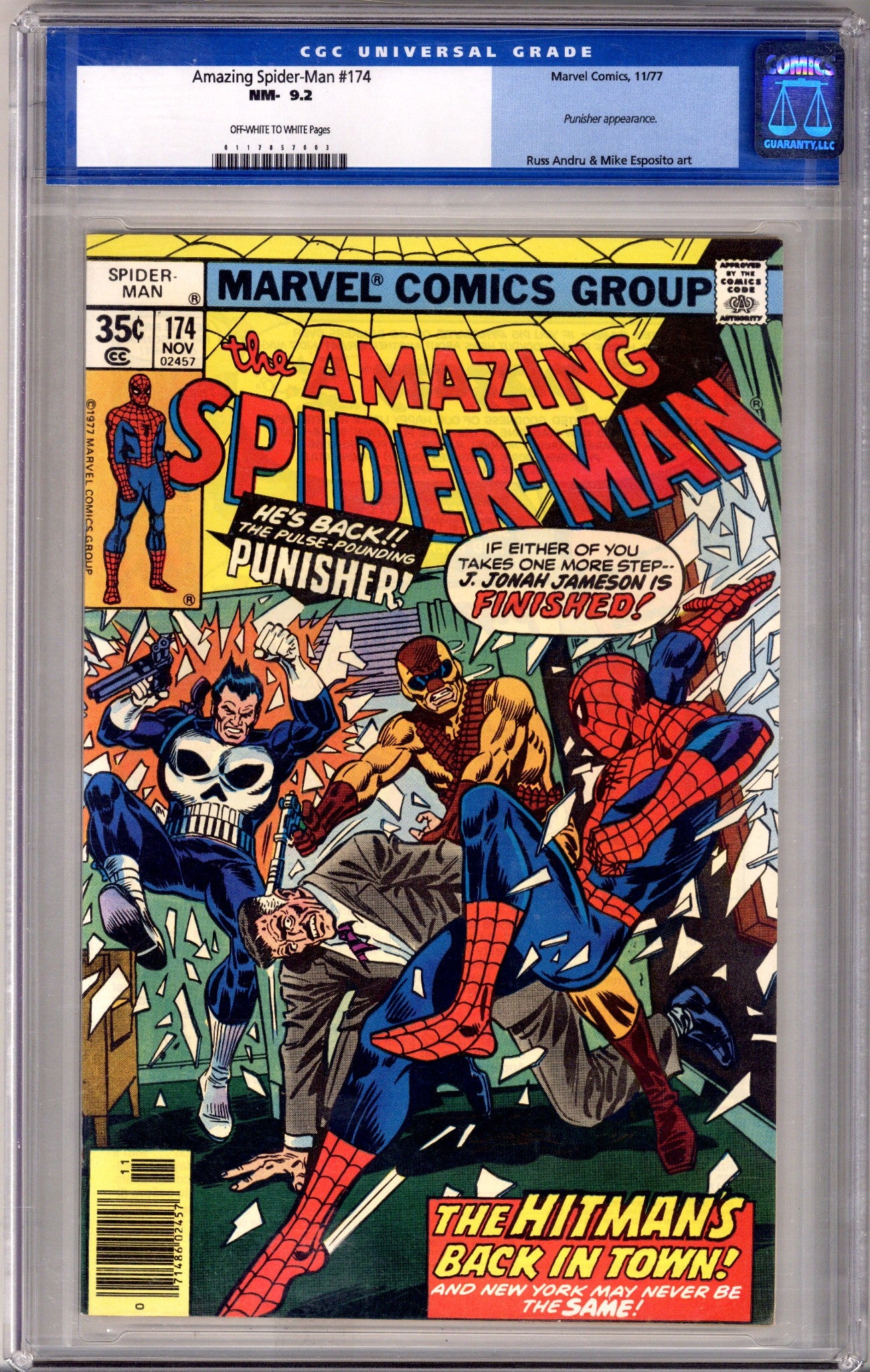 The Amazing Spider-Man Vol 1 174 CGC 9.2 (NM-) (1977) 