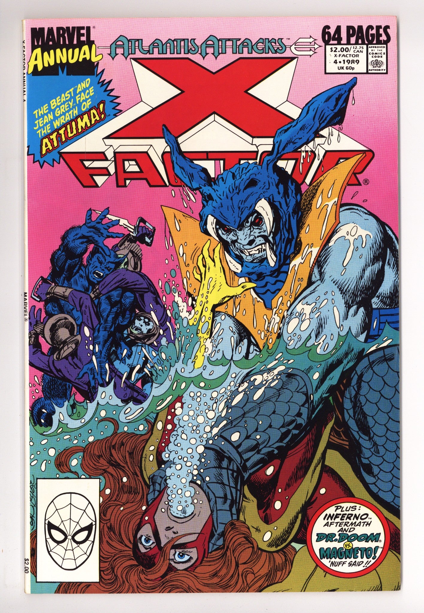 X-Factor Annual Vol 1 4  High Grade   (1989)        