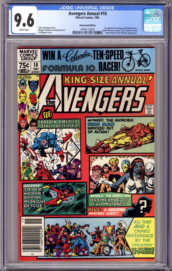The Avengers Annual Vol 1 10 CGC 9.6 (NM+) (1981) Newsstand