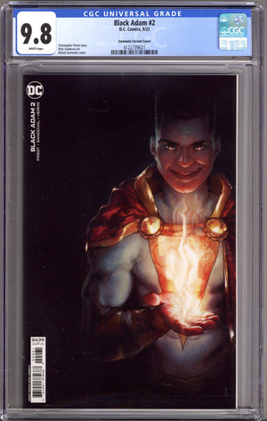 Black Adam Vol 1 2 CGC 9.8 (NM/M) (2022) Sarmento Variant