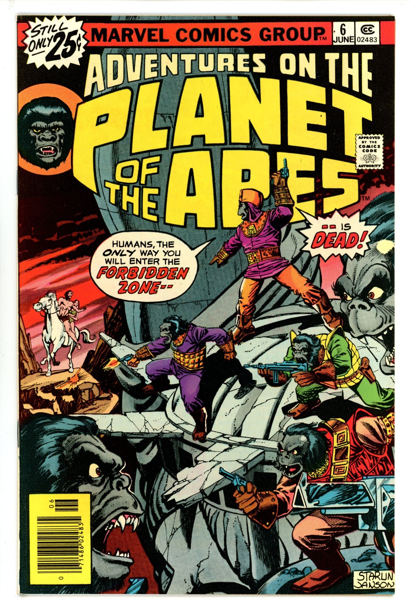 Adventures on the Planet of the Apes 6 VF/NM (1976)