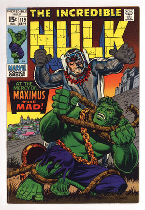 The Incredible Hulk Vol 1 119 VF- (7.5) (1969)