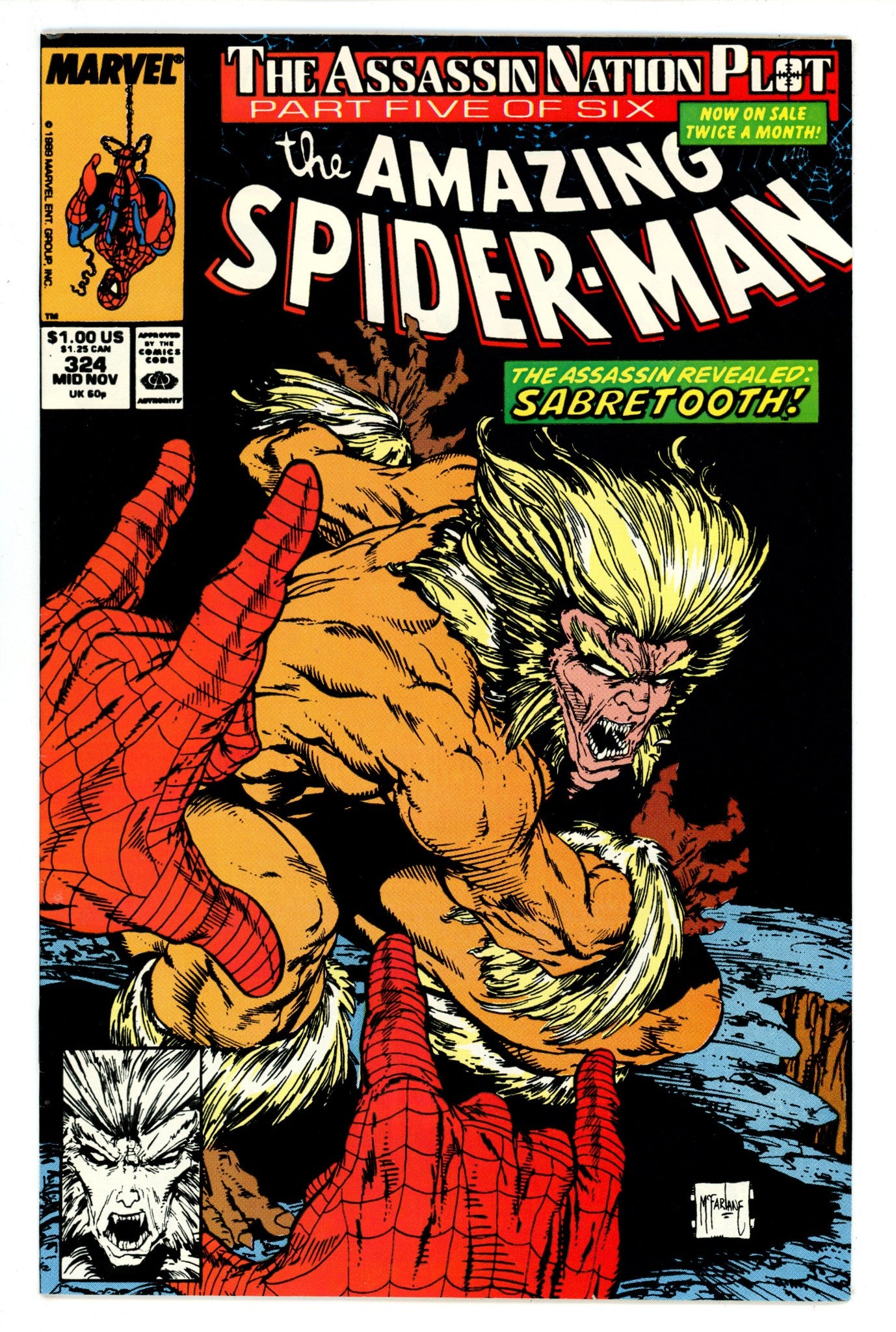 The Amazing Spider-Man Vol 1 324 VF (8.0) (1989) 