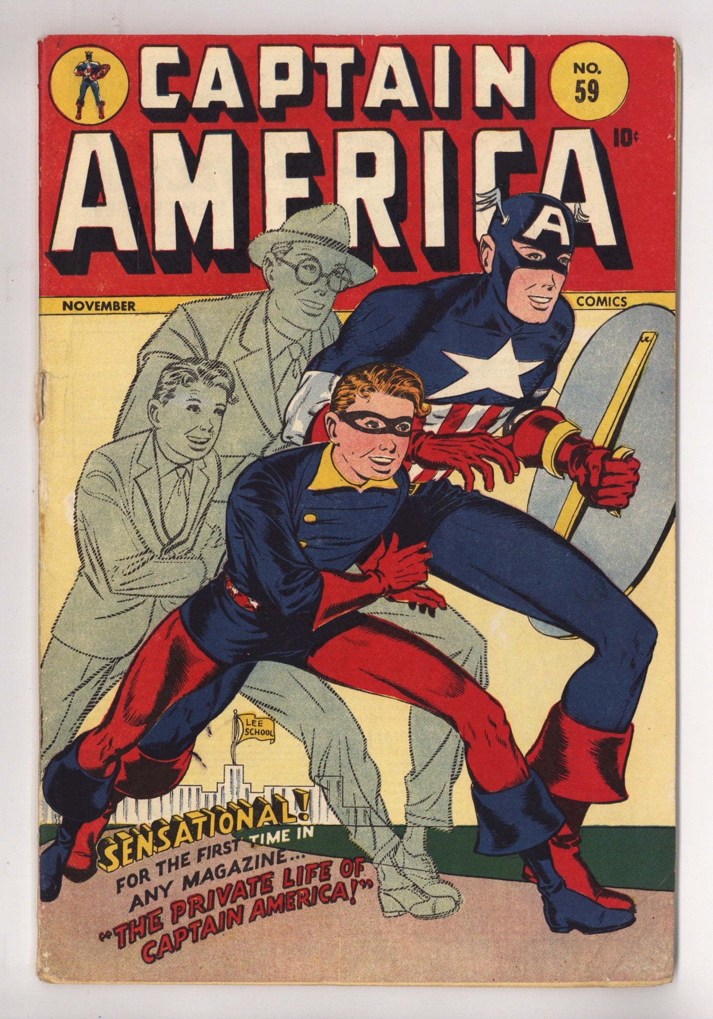 Captain America Comics   59  VG- (3.5) 2 Staples Added  (1946)        