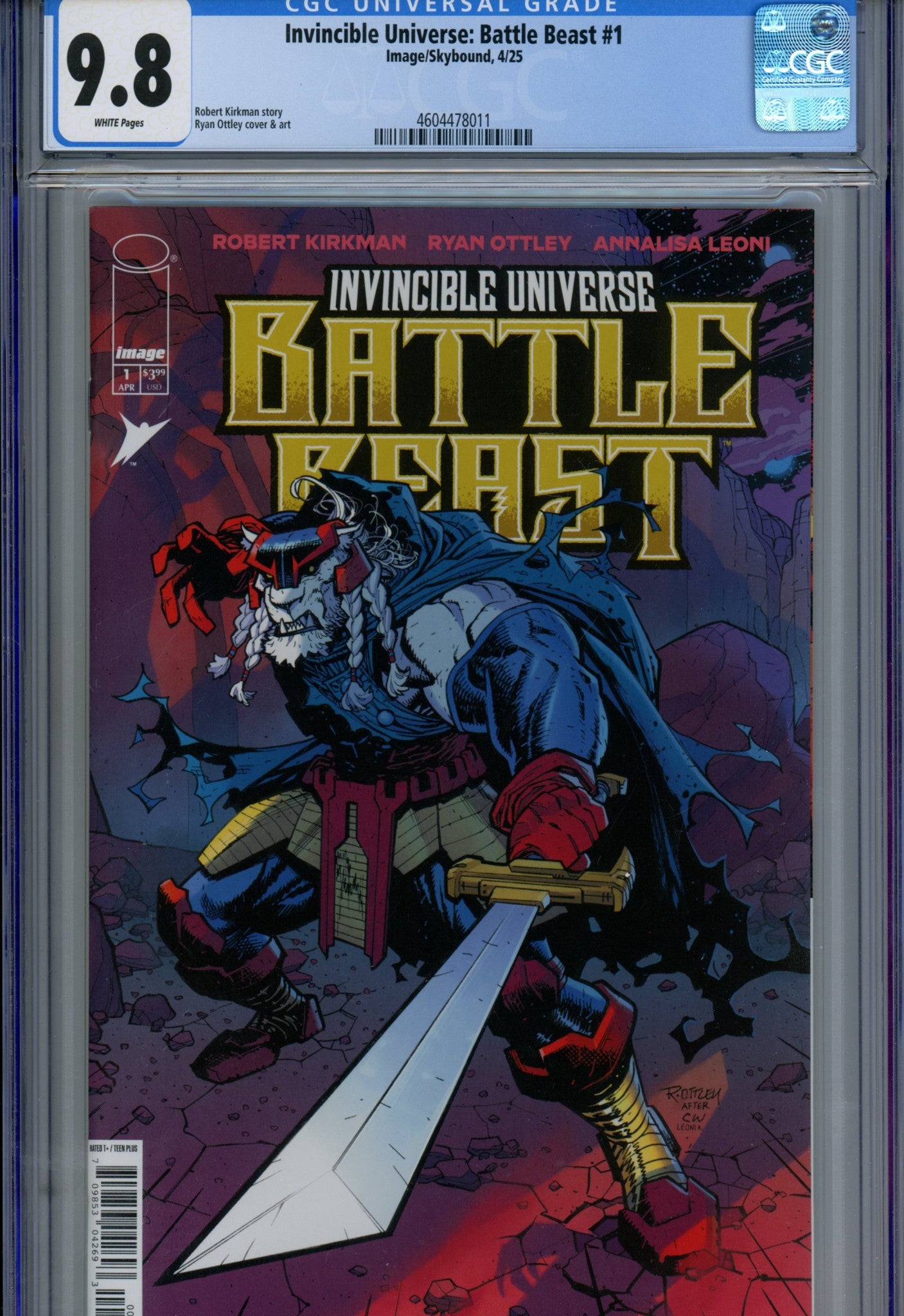 Invincible Universe: Battle Beast 1 CGC 9.8 (NM/M) (2025) 