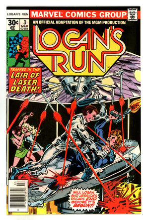 Logan's Run Vol 1 3 VF/NM (9.0) (1977) 