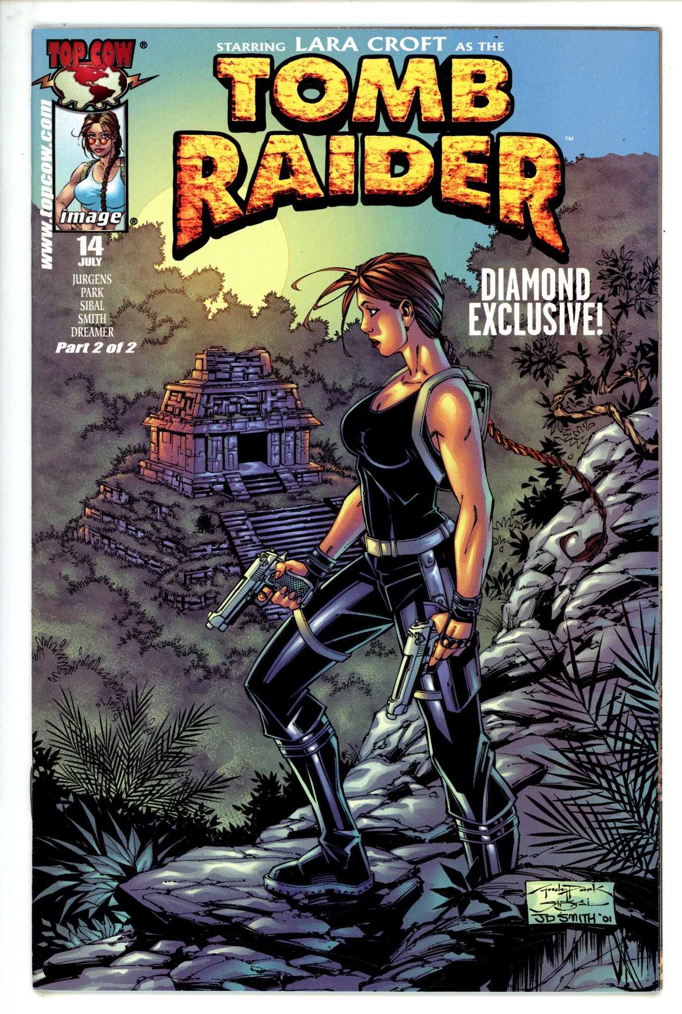 Tomb Raider: The Series Vol 1 14 Park Diamond Exclusive Variant VF+ (2001)