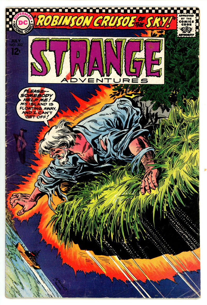 Strange Adventures Vol 1 202  VG (4.0)   (1967)        