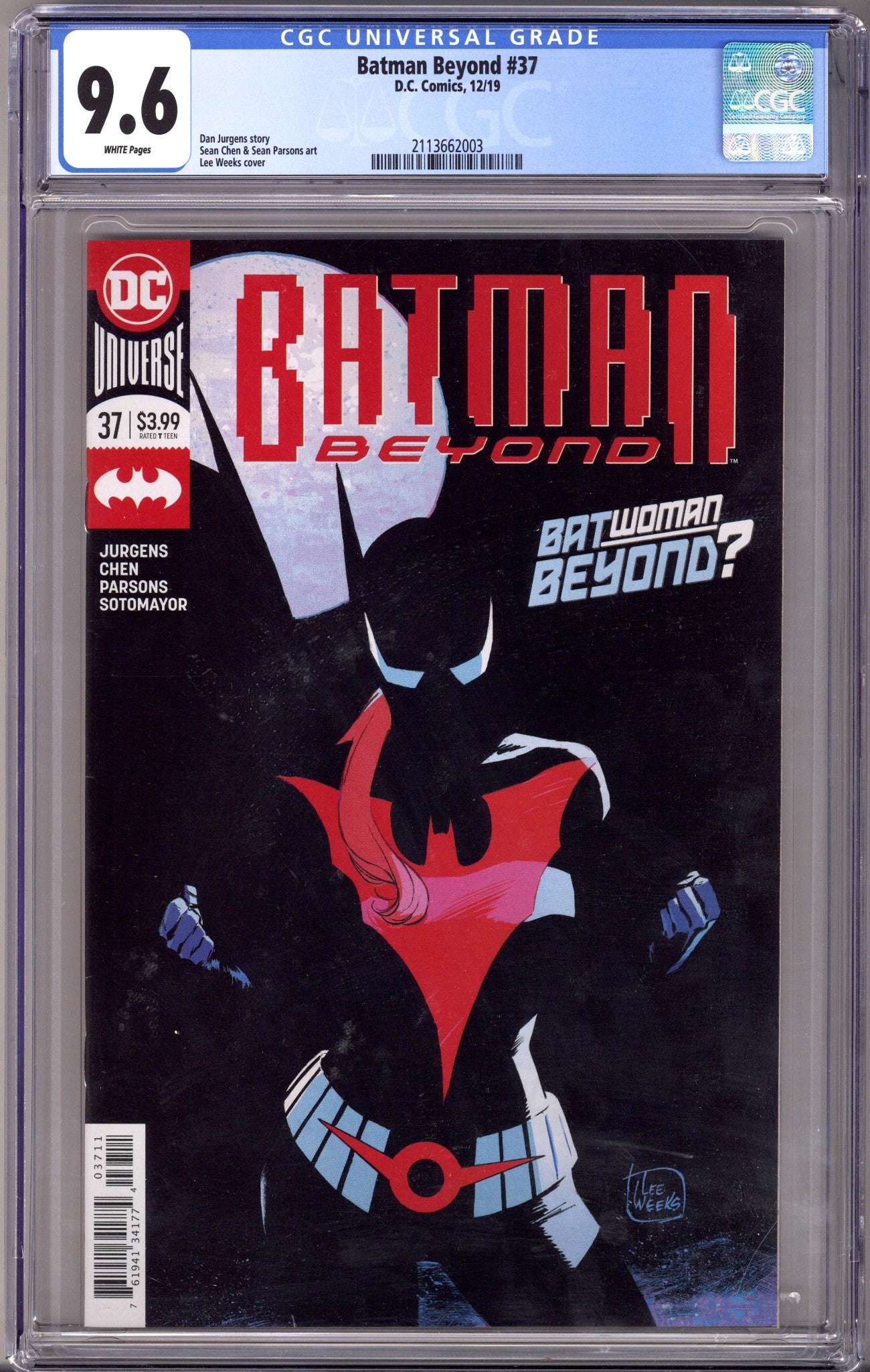 Batman Beyond Vol 6 37 CGC 9.6 (2019)