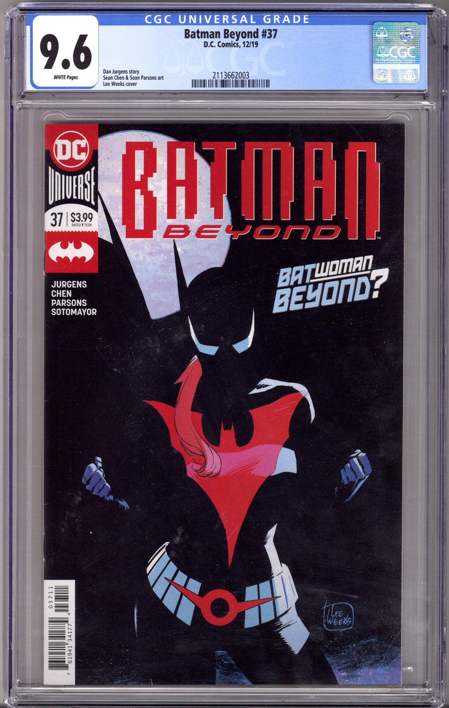 Batman Beyond Vol 6 37 CGC 9.6 (2019)
