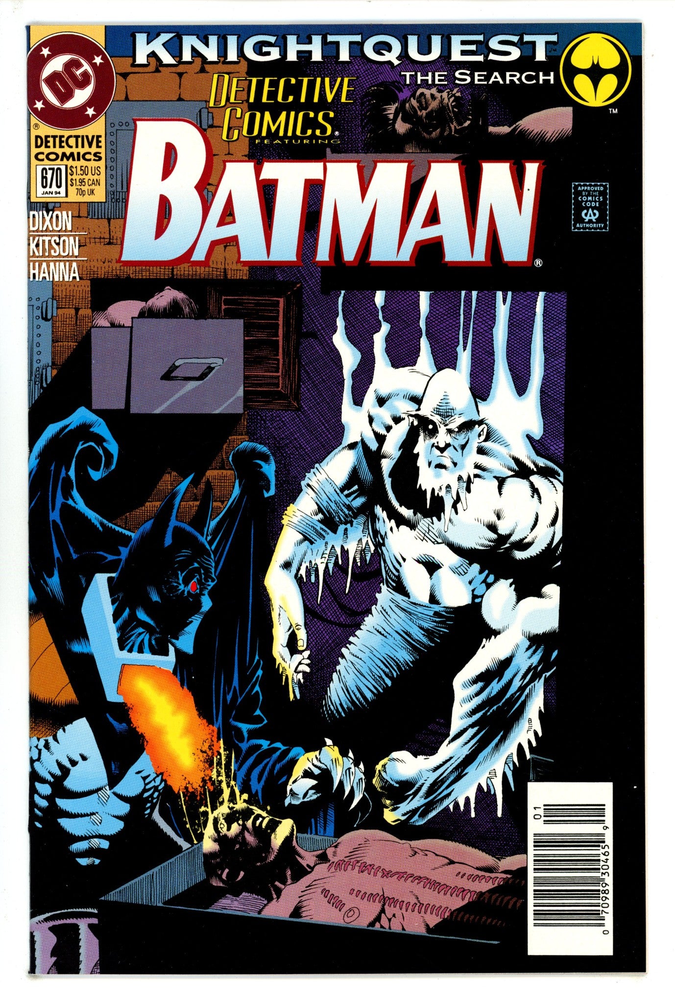 Detective Comics Vol 1 670 Newsstand NM- (1993)