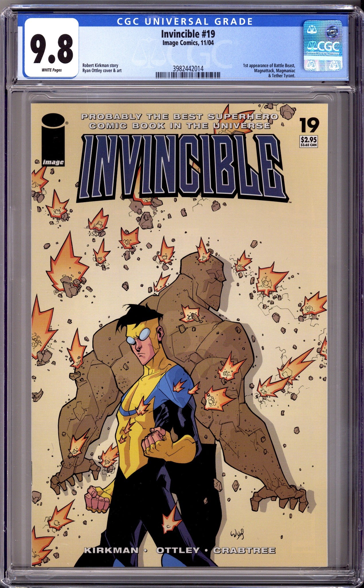 Invincible 19 CGC 9.8 (NM/M) New Case (2004) 