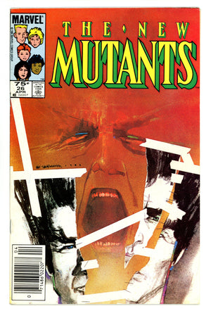 The New Mutants Vol 1 26 FN+ (6.5) (1985) Canadian Price Variant