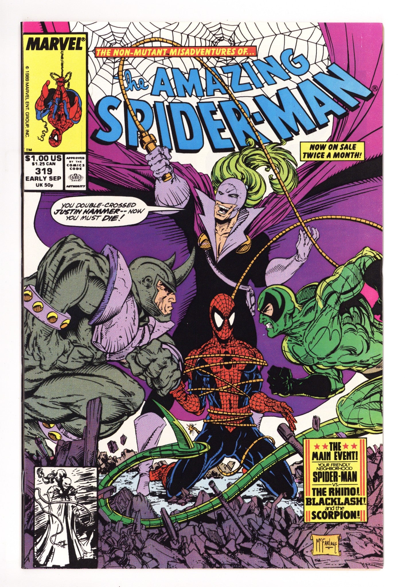 The Amazing Spider-Man Vol 1 319 VF/NM (9.0) (1989) 