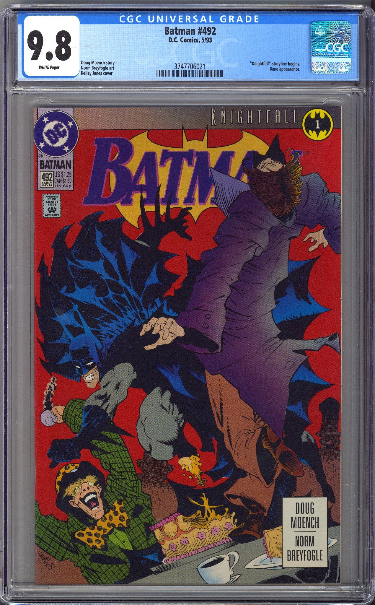 Batman Vol 1 492 CGC 9.8 (NM/M) (1993) 