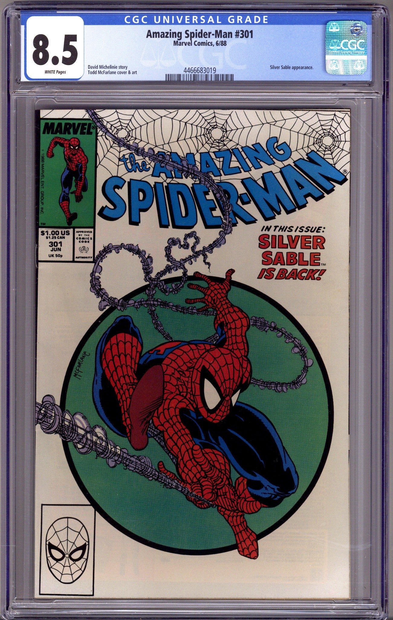 The Amazing Spider-Man Vol 1 301 CGC 8.5 (VF+) (1988) 