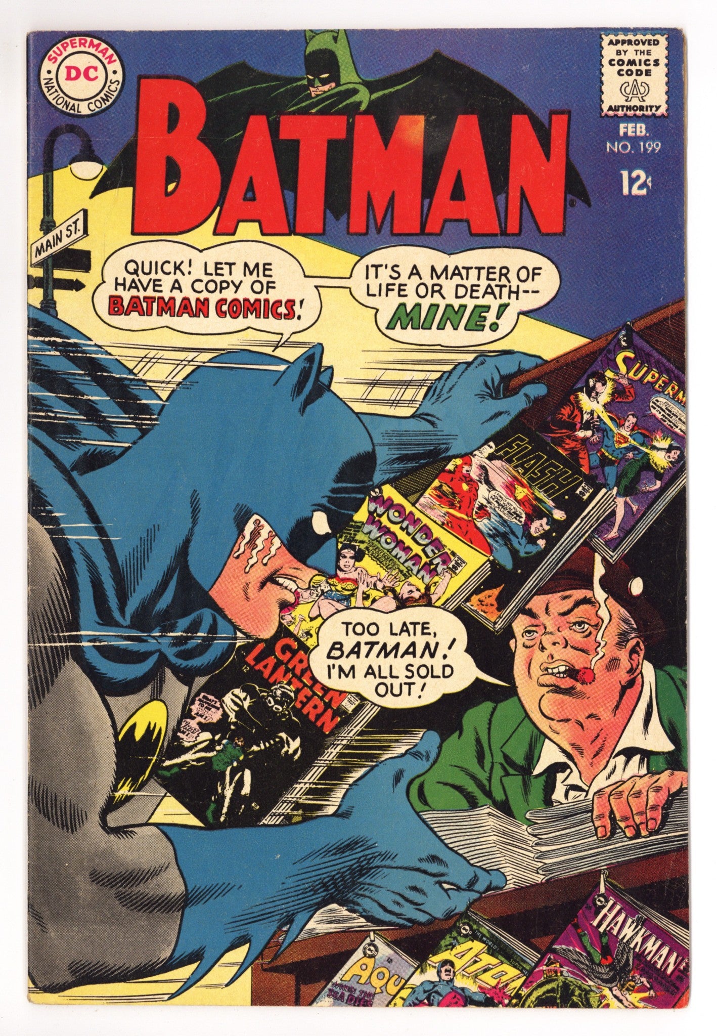 Batman Vol 1 199 FN- (5.5) (1968) 