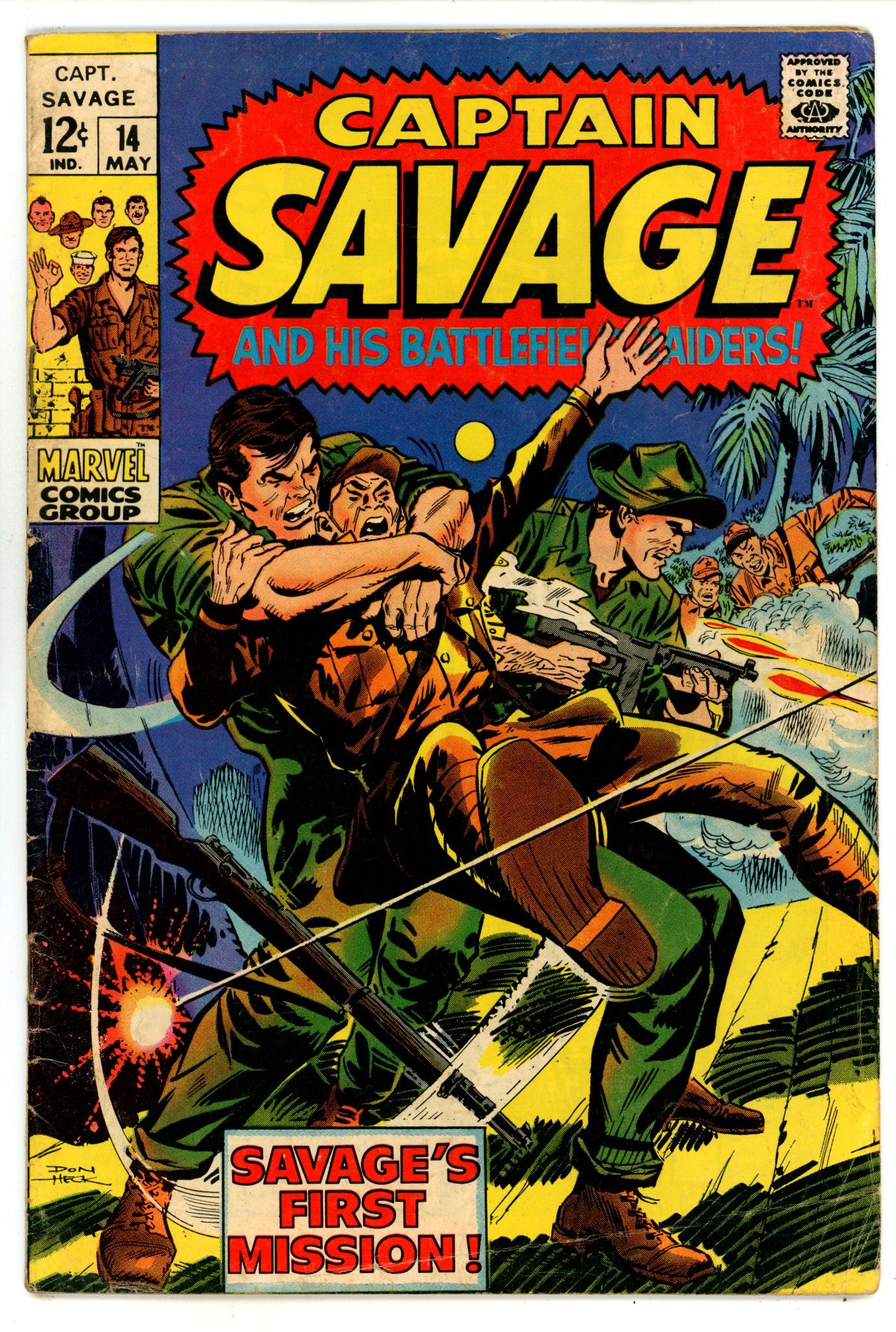 Capt. Savage and His Leatherneck Raiders 14 VG (4.0) (1969) 
