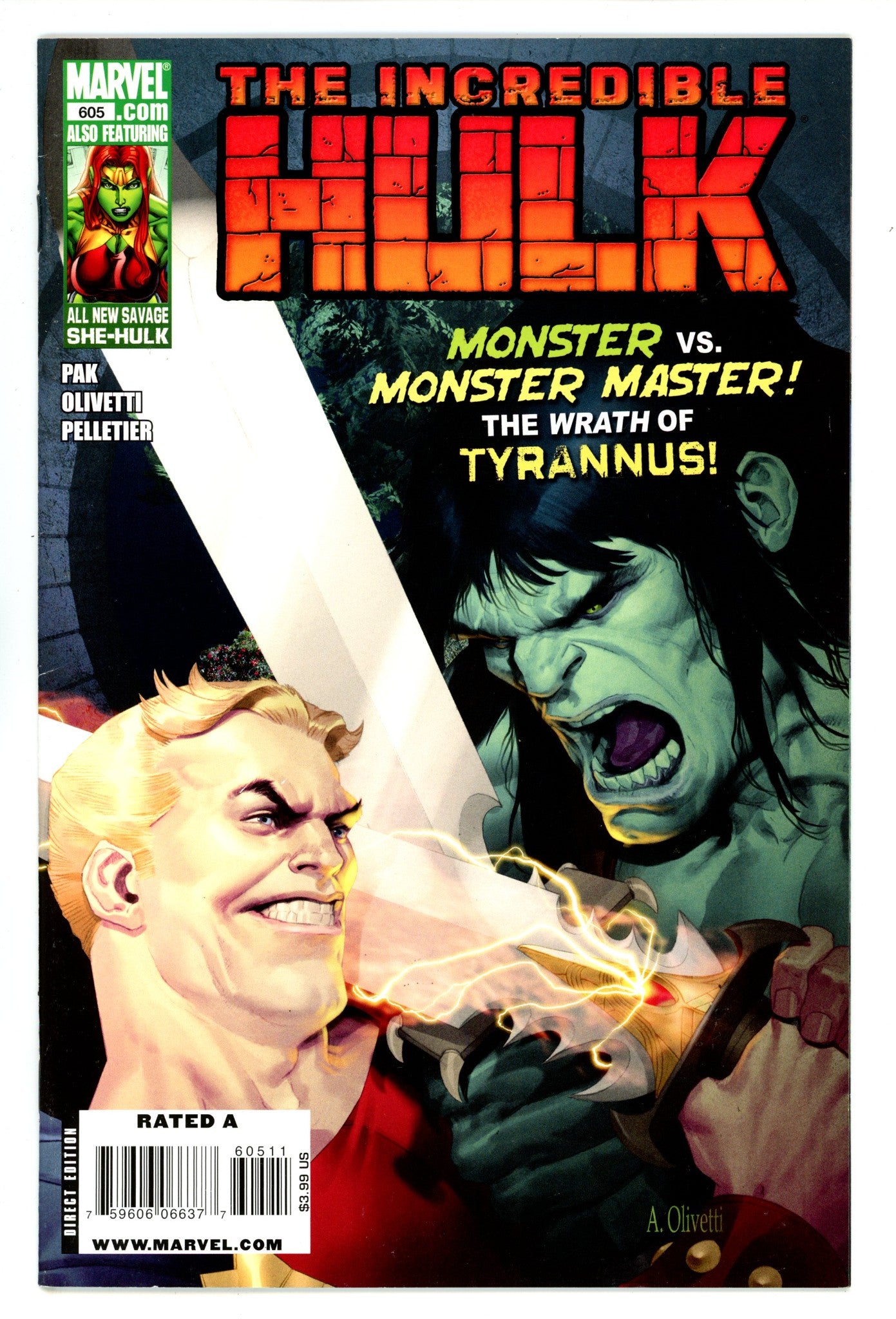 Incredible Hulk Vol 1 605 Mid Grade (2010) 