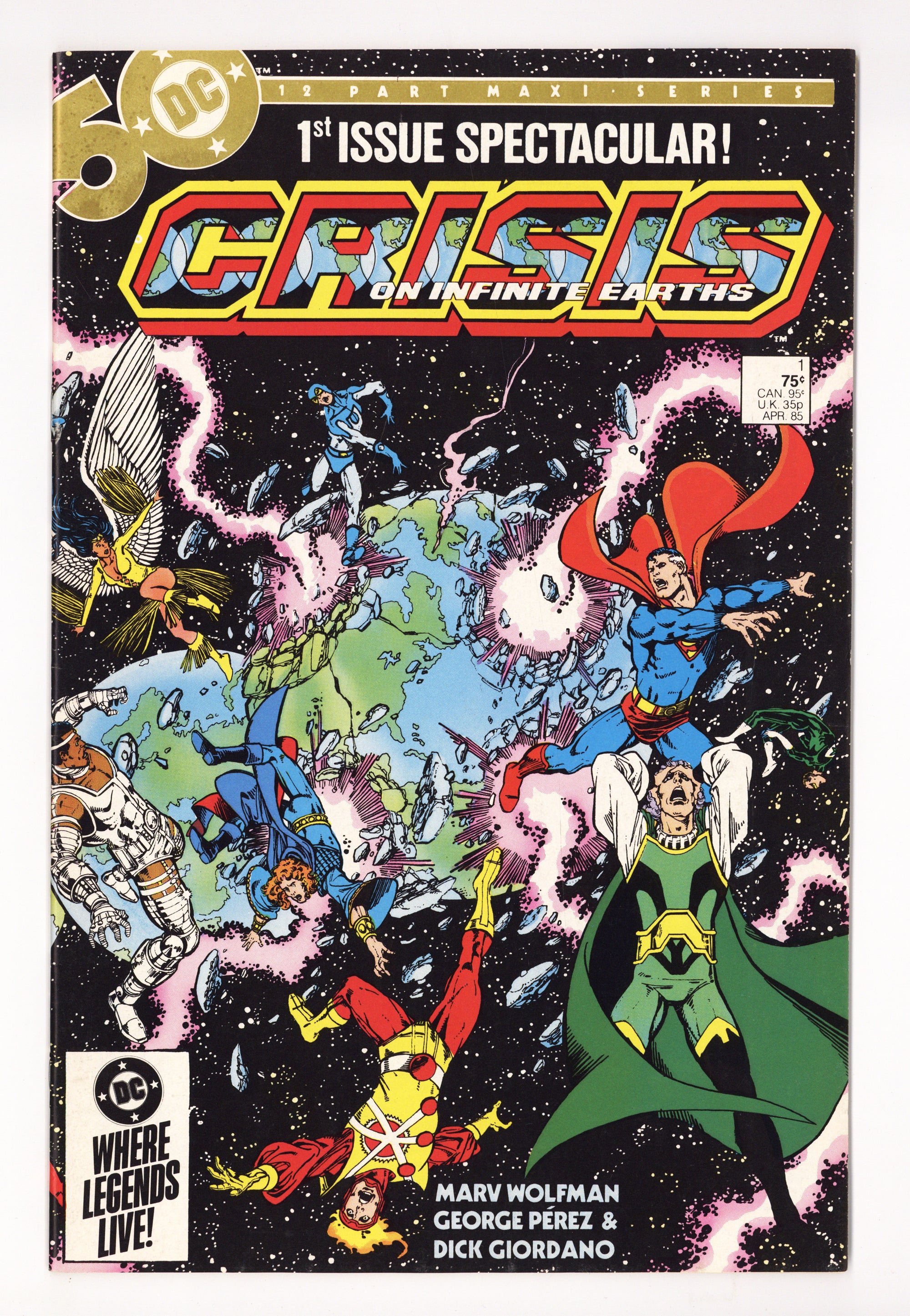Crisis on Infinite Earths 1 Mid Grade (1985) 