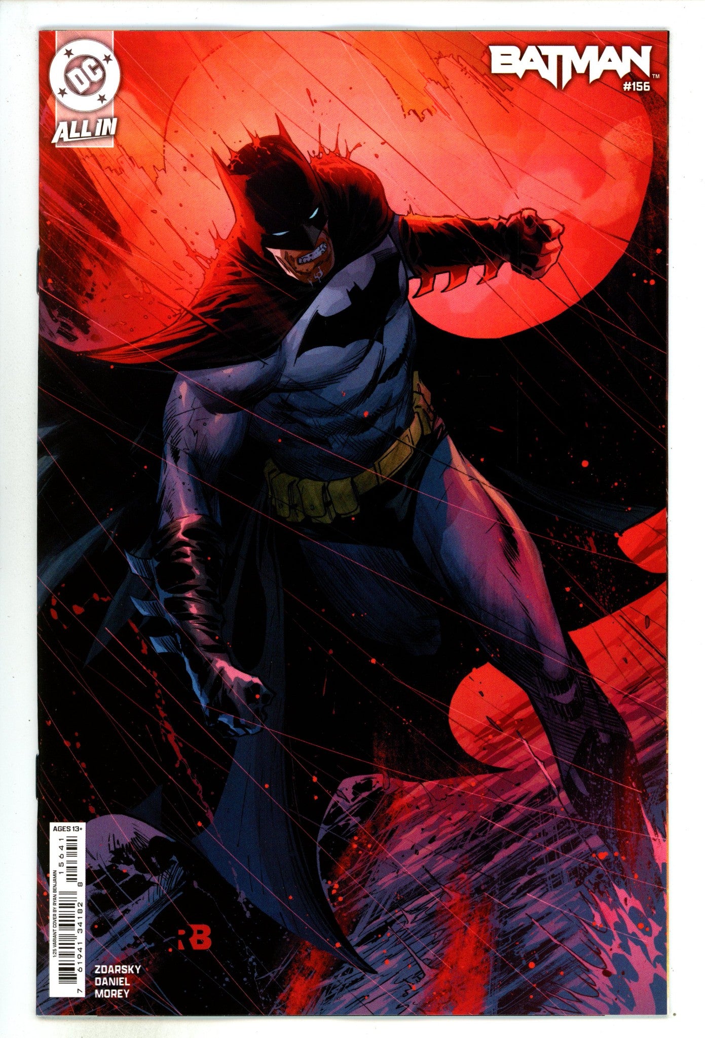Batman Vol 3 156 Benjamin  Incentive Variant NM  (2024)