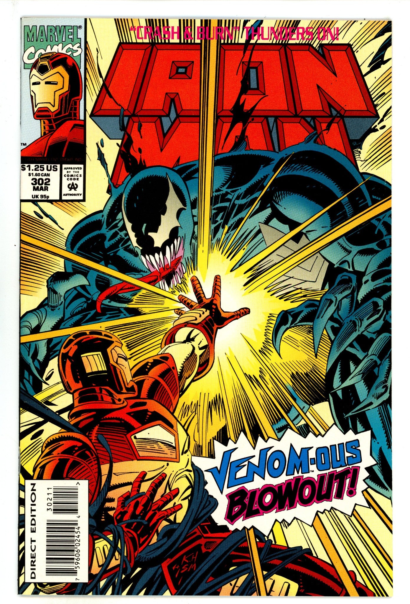 Iron Man Vol 1 302 NM (9.4) (1994) 