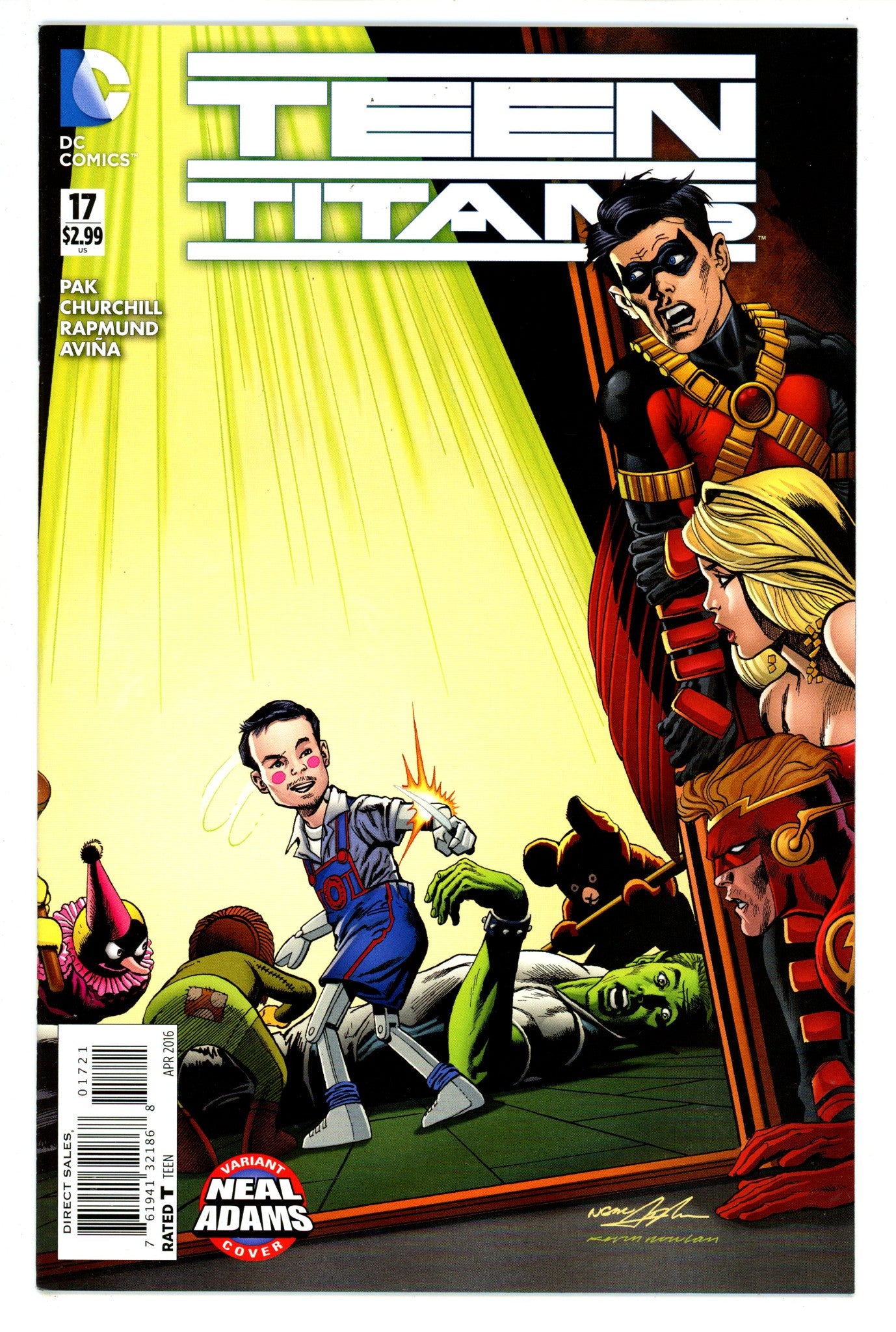 Teen Titans Vol 5 17 High Grade (2016) Adams Variant 