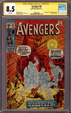 The Avengers Vol 1 85 CGC 8.5 (VF+) (1971) Signed x1 Cover Roy Thomas