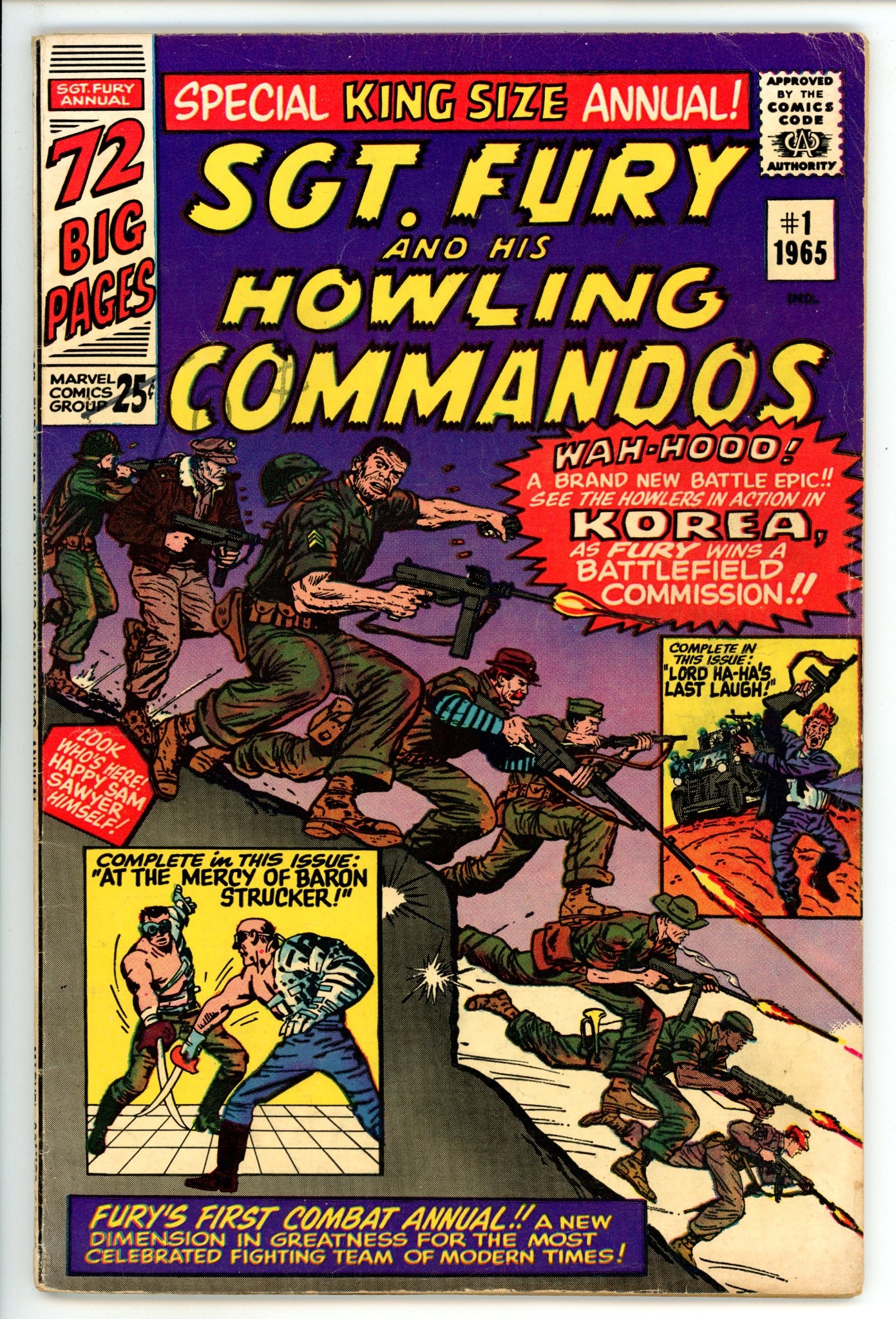 Sgt. Fury Annual 1 VG+ (4.5) (1965) 