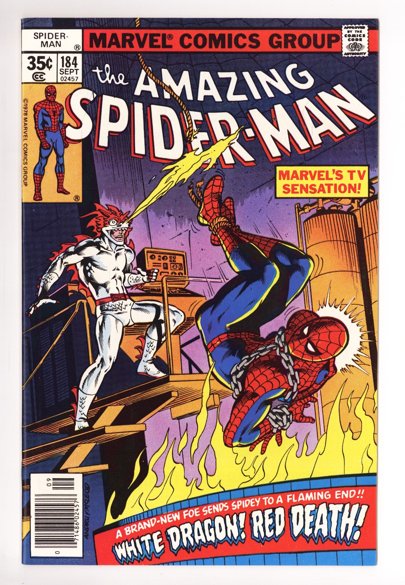 The Amazing Spider-Man Vol 1 184 VF+ (8.5) (1978) 