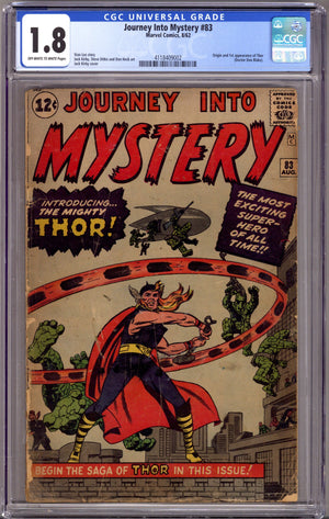 Journey into Mystery Vol 1 83 CGC 1.8 (GD-) (1962)