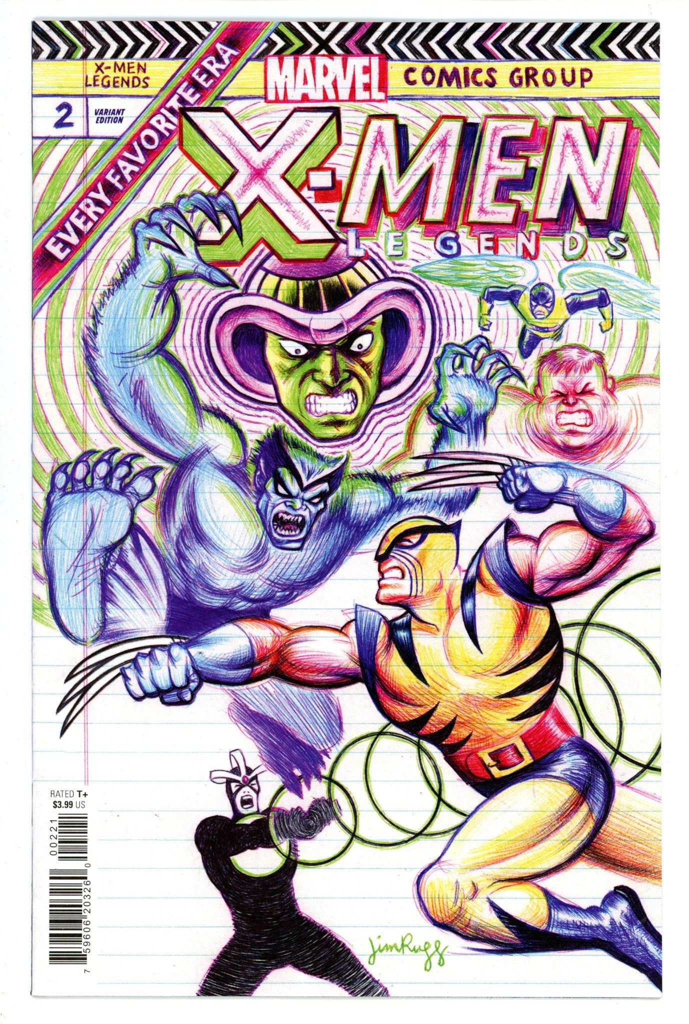 X-Men Legends Vol 2 2 High Grade (2022) Rugg Variant 