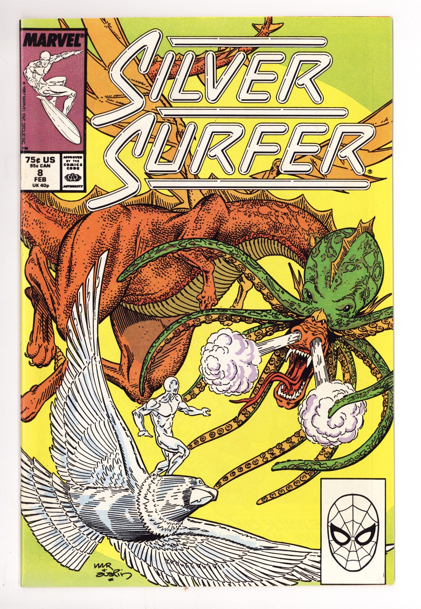 Silver Surfer Vol 3 8 Mid Grade (1988) 