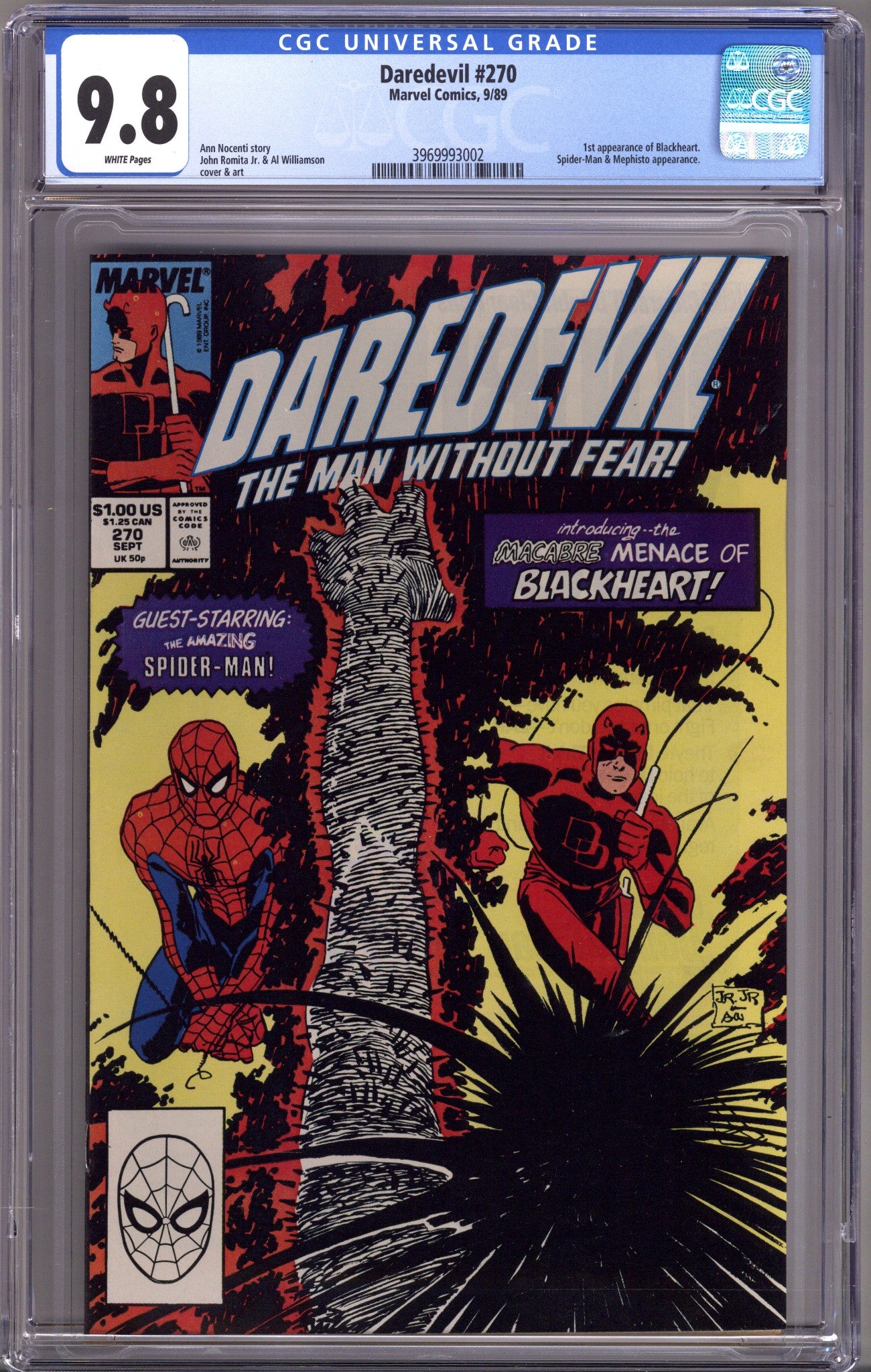 Daredevil Vol 1 270 CGC 9.8 (NM/M) (1989) 