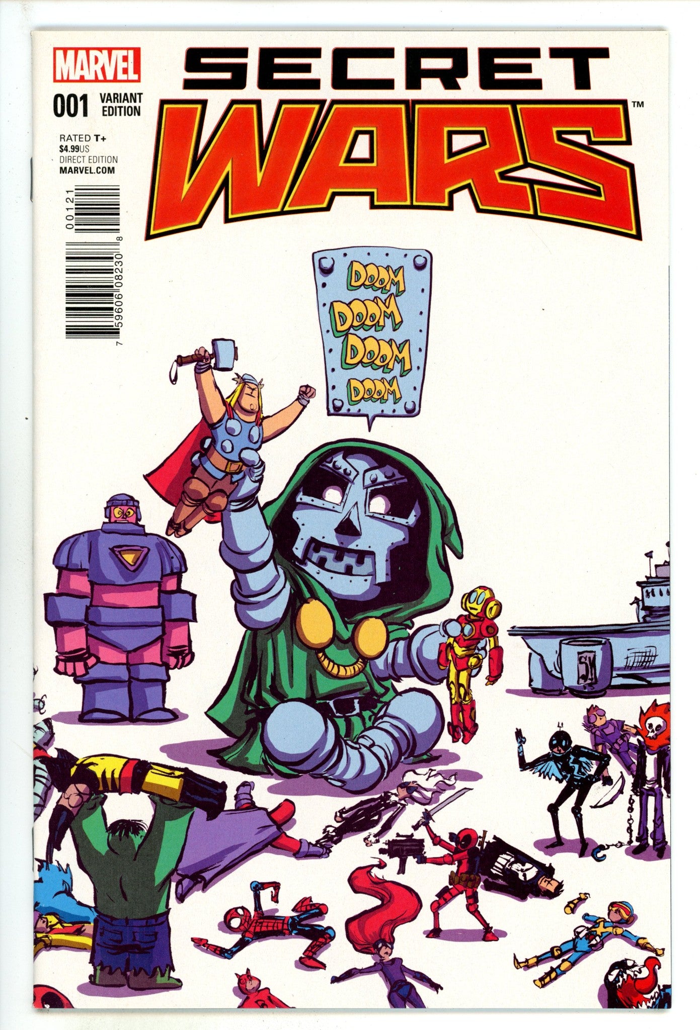 Secret Wars 1 NM- (9.2) (2015) Young Variant 