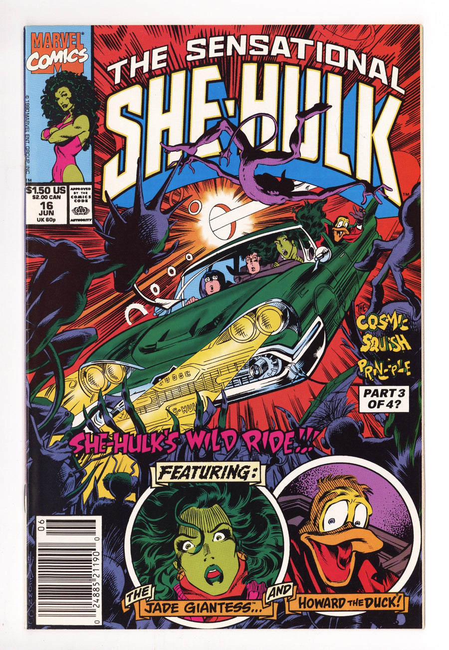 The Sensational She-Hulk 16 Mid Grade (1990) Newsstand 