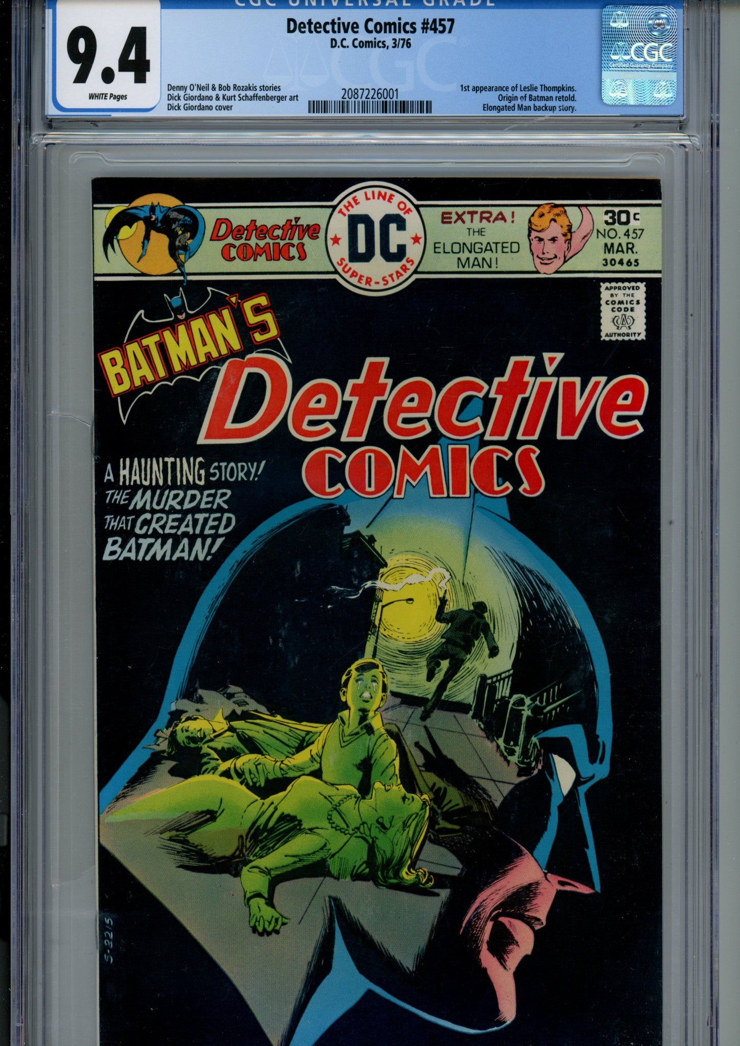 Detective Comics Vol 1 457 CGC 9.4 (NM) (1976) 