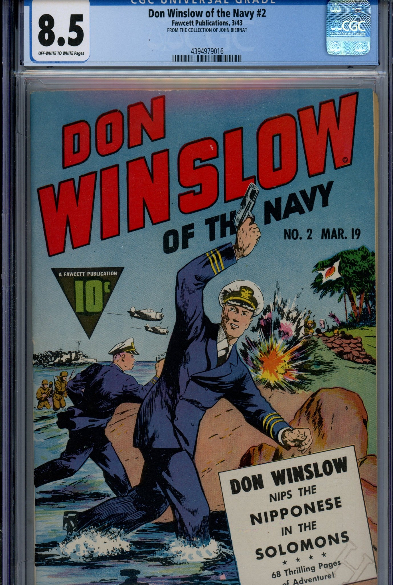 Don Winslow of the Navy 2 CGC 8.5 (VF+) (1943) 