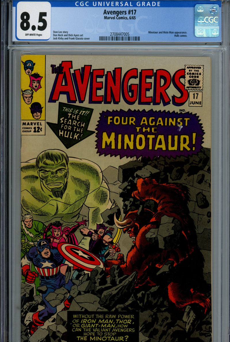The Avengers Vol 1 17 CGC 8.5 (VF+) (1965) 