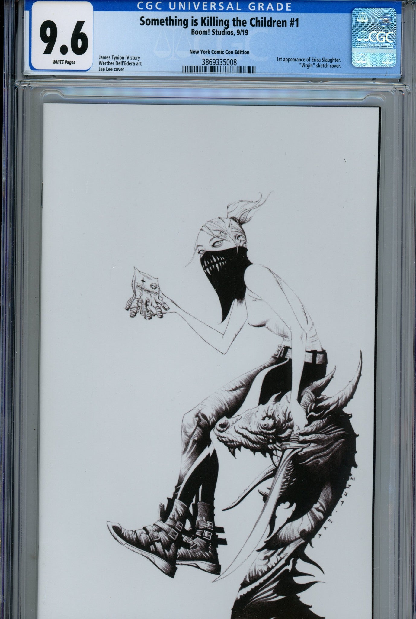 Something Is Killing the Children 1 CGC 9.6 (NM+) (2019) Lee B&W Virgin Exclusive Variant 