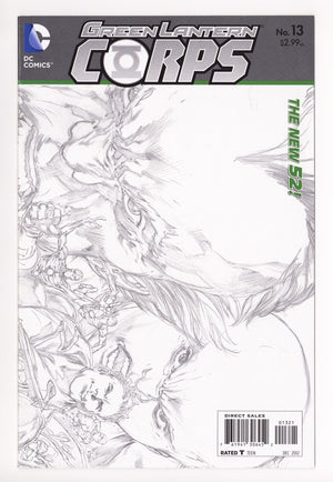 Green Lantern Corps Vol 2 13 High Grade (2012) Reis Wraparound Sketch Variant 