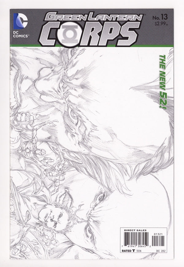 Green Lantern Corps Vol 2 13 High Grade (2012) Reis Wraparound Sketch Variant