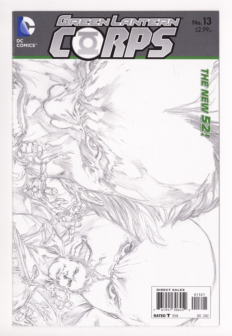 Green Lantern Corps Vol 2 13 High Grade (2012) Reis Wraparound Sketch Variant 