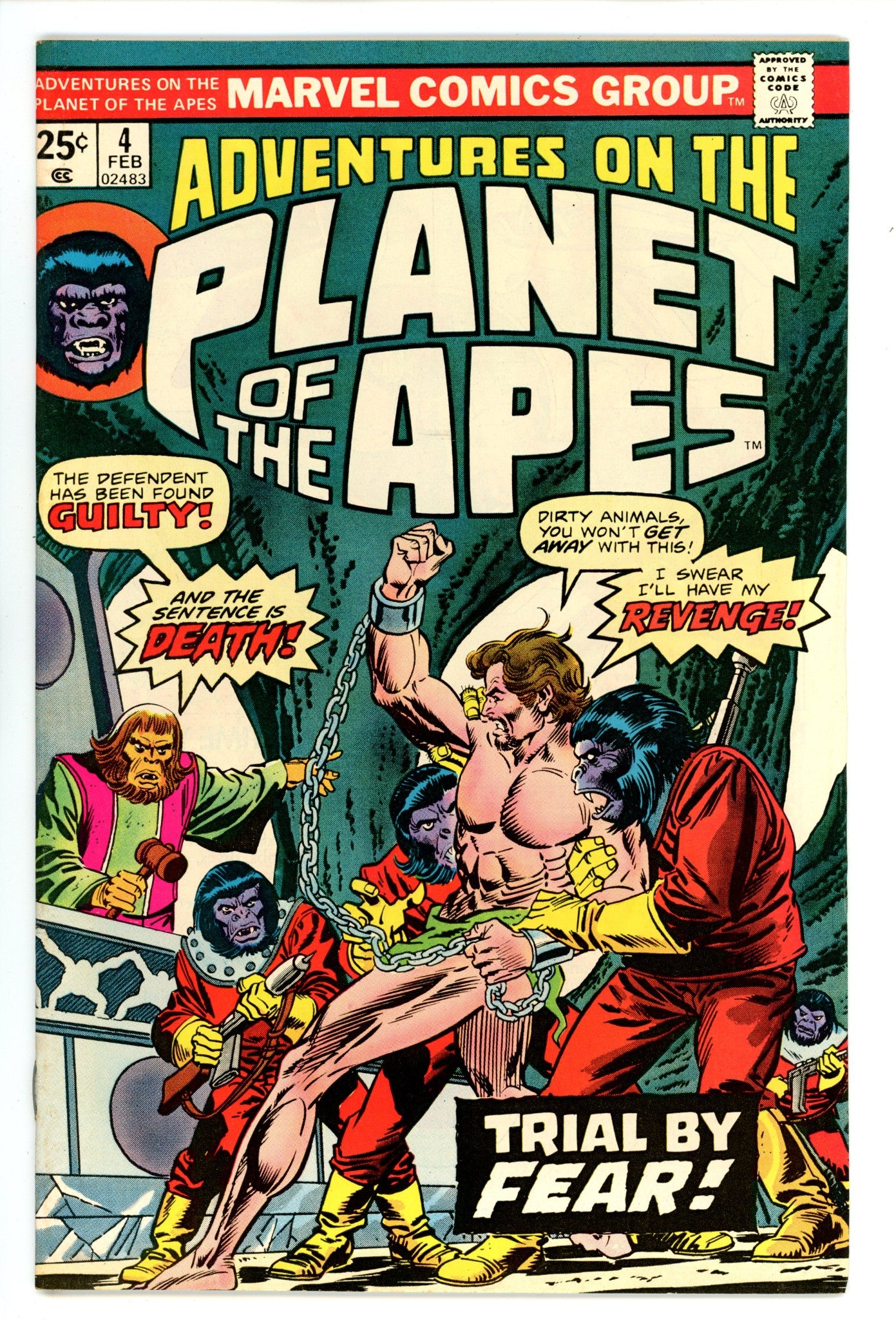 Adventures on the Planet of the Apes 4 FN/VF (7.0) (1976)