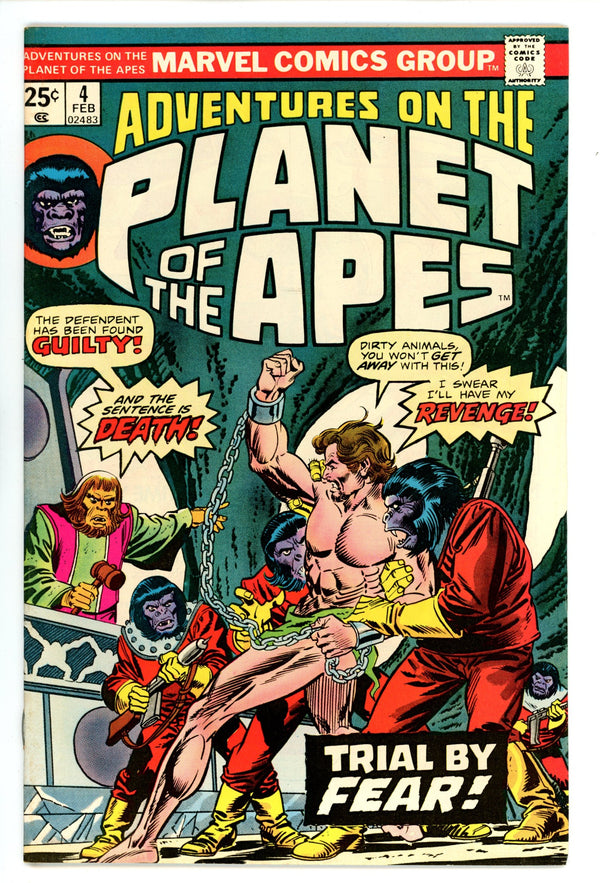 Adventures on the Planet of the Apes 4 FN/VF (7.0) (1976)