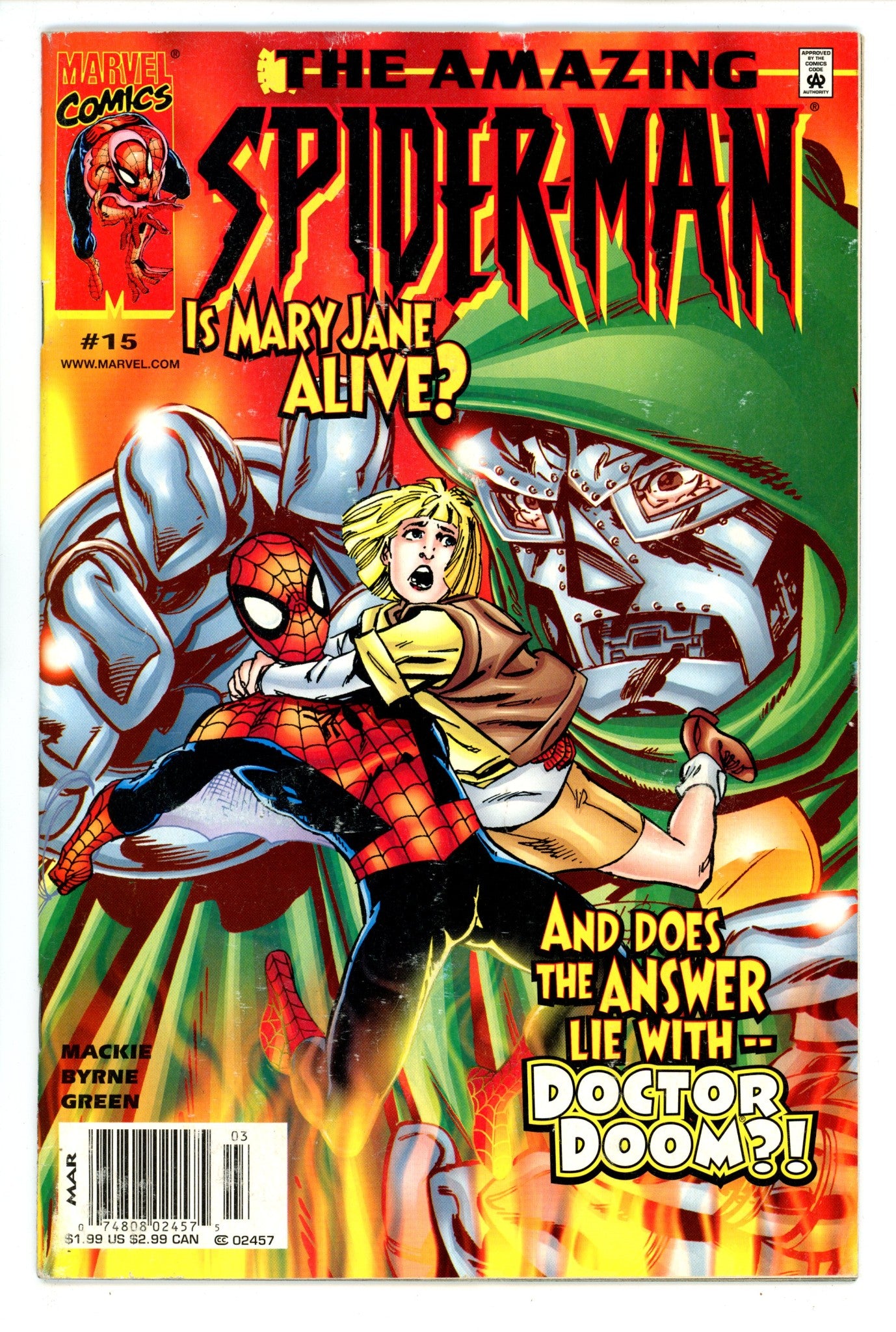 The Amazing Spider-Man Vol 2 15 FN- (5.5) (2000) Newsstand 